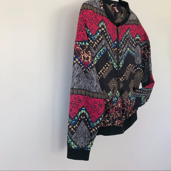 H&M DIVIDE retro 80s 90s inspired jacket S - Picture 2 of 4